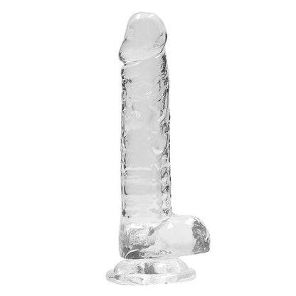 RealRock 7-inch Crystal Clear Dildo with Balls