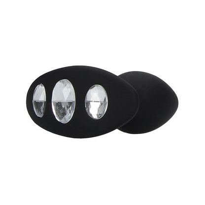 Ouch! Medium Silicone Diamond Butt Plug with Handle