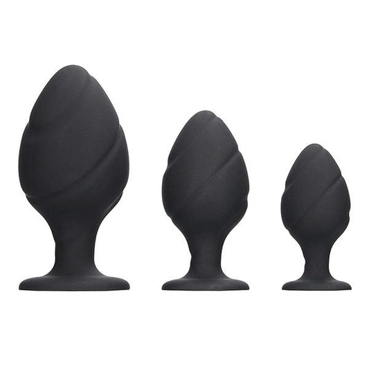 Ouch! Swirled Butt Plug Training Set