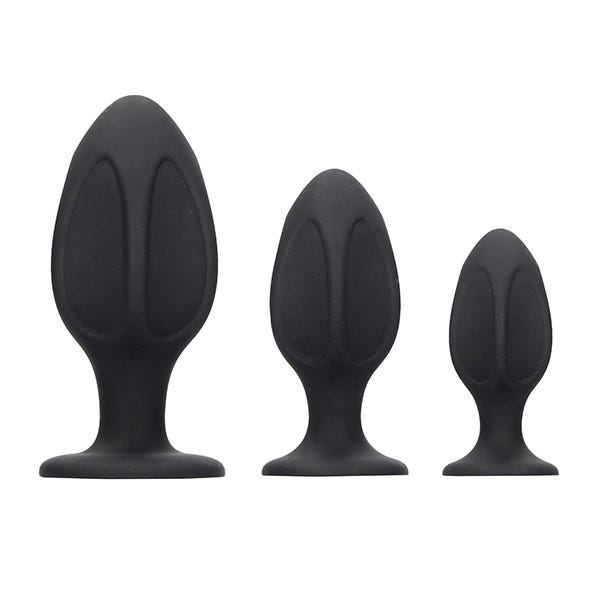Ouch! Silicone Diamond Shaped Butt Plug Training Set