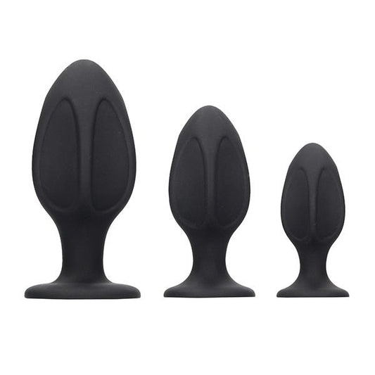Ouch! Silicone Diamond Shaped Butt Plug Training Set