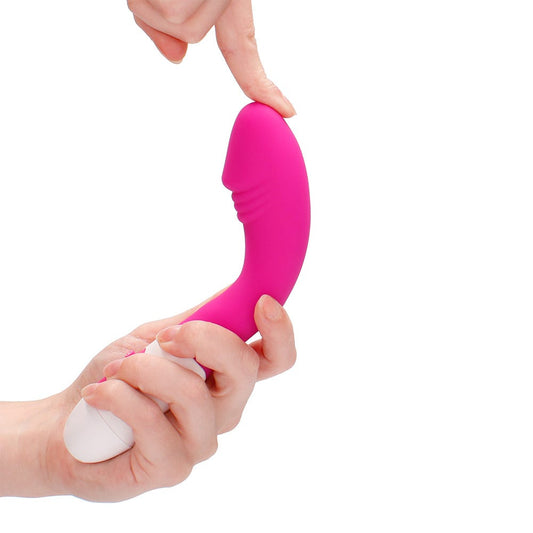 Shots GC Waterproof Ribbed Vibrator - Pink