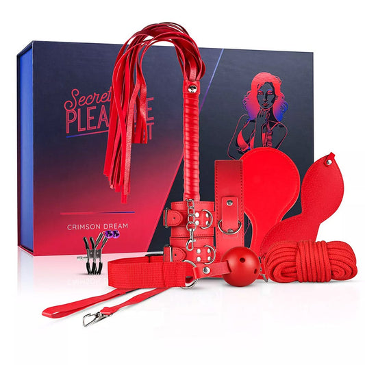 Secret Pleasure Chest Red Dragon Bondage Set
