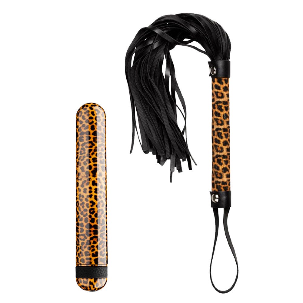 Panthra Gato Leopard-Print 8 Piece Bondage Set