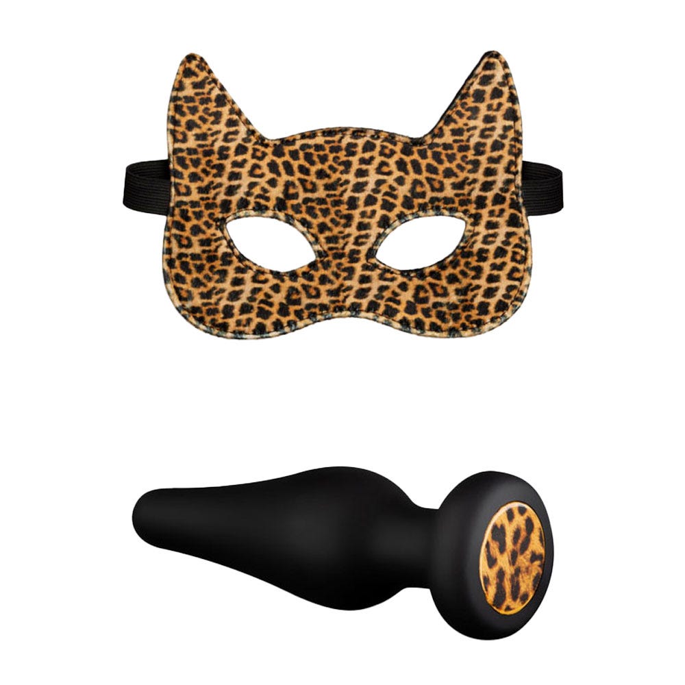 Panthra Gato Leopard-Print 8 Piece Bondage Set