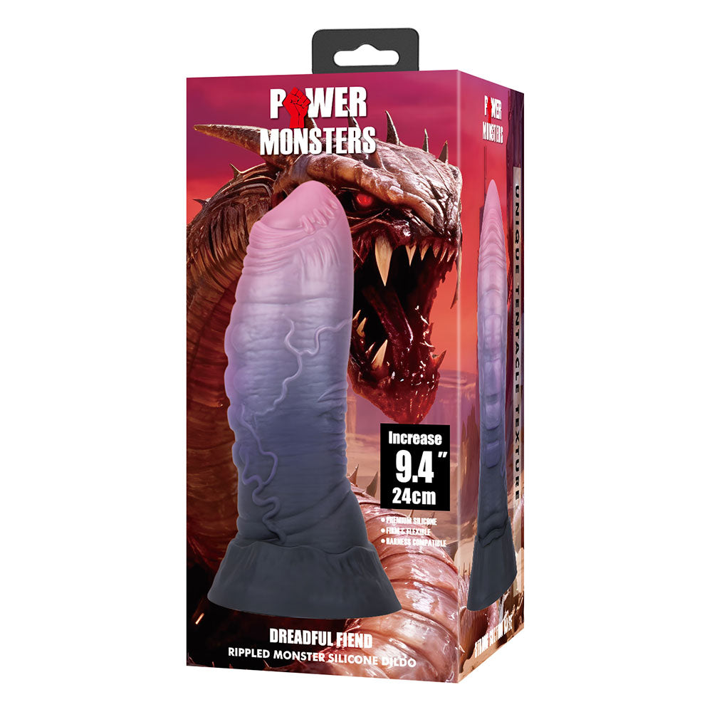 Power Monsters Dreadful Fiend Rippled Dildo
