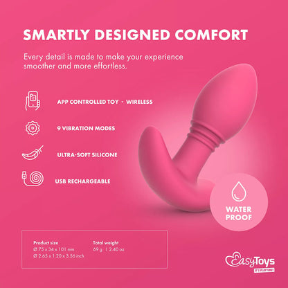 EasyToys App Controlled Axel Vibrating Butt Plug