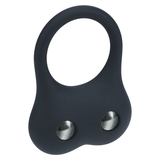 Shots LEVELZ Silicone Training Double Weighted Cock Ring - Medium