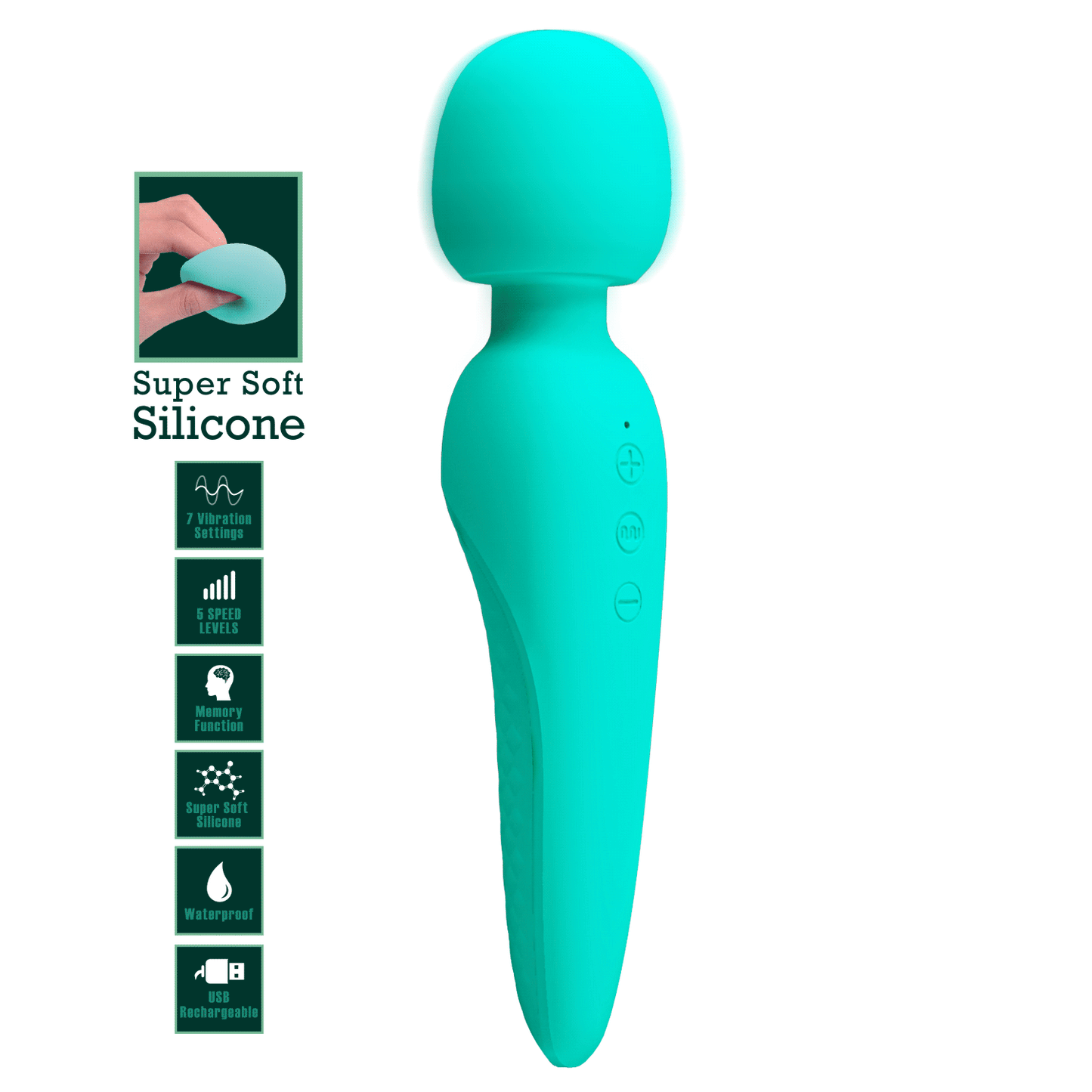 Pretty Love Meredith Super Soft Wand Vibrator