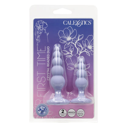 CalExotics First Time® Crystal Beaded Duo Anal Plugs