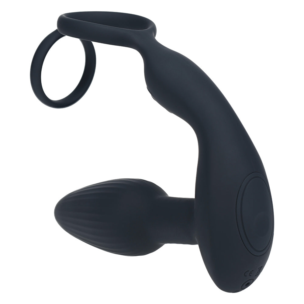 Shots LEVELZ Dual Vibrating & Rotating Beads Prostate Stimulator with Cock & Ball Rings
