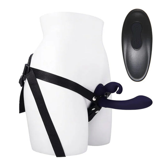 Evolved Giving Vibes Rechargeable Rabbit Vibrator Strap-on Set
