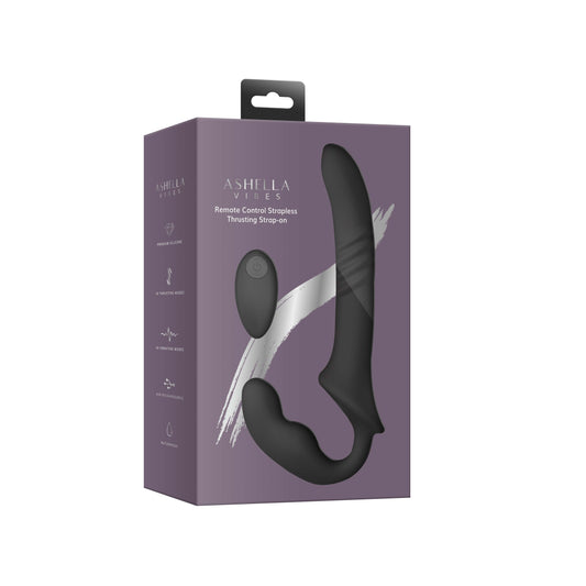 Ashella Vibes Remote Control Strapless Thrusting Strap-on