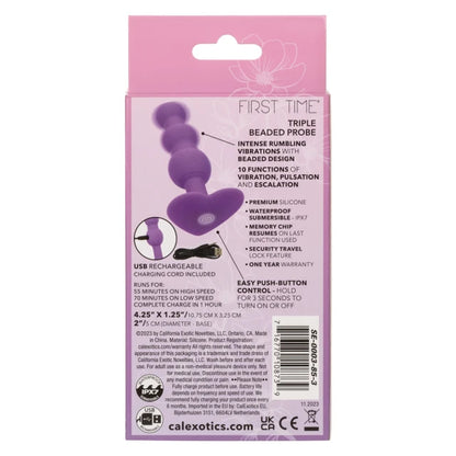 CalExotics First Time Triple Beaded Rechargeable Anal Probe