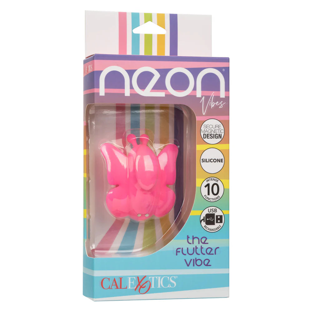 CalExotics Neon Vibes The Flutter Vibe Rechargeable Panty Vibrator