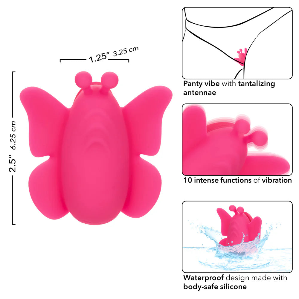 CalExotics Neon Vibes The Flutter Vibe Rechargeable Panty Vibrator