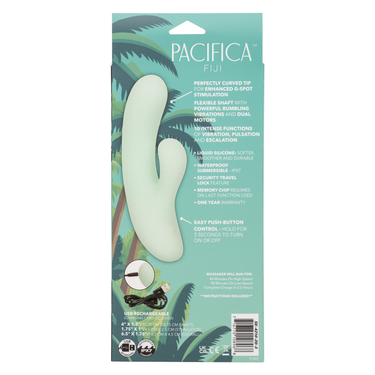 CalExotics Pacifica Fiji Waterproof Rabbit Vibrator