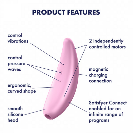 Satisfyer Curvy 3+ Vibrating Clitoral Stimulator