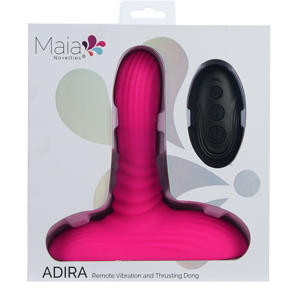 Maia Adira Remote Control Vibrating & Thrusting Dong