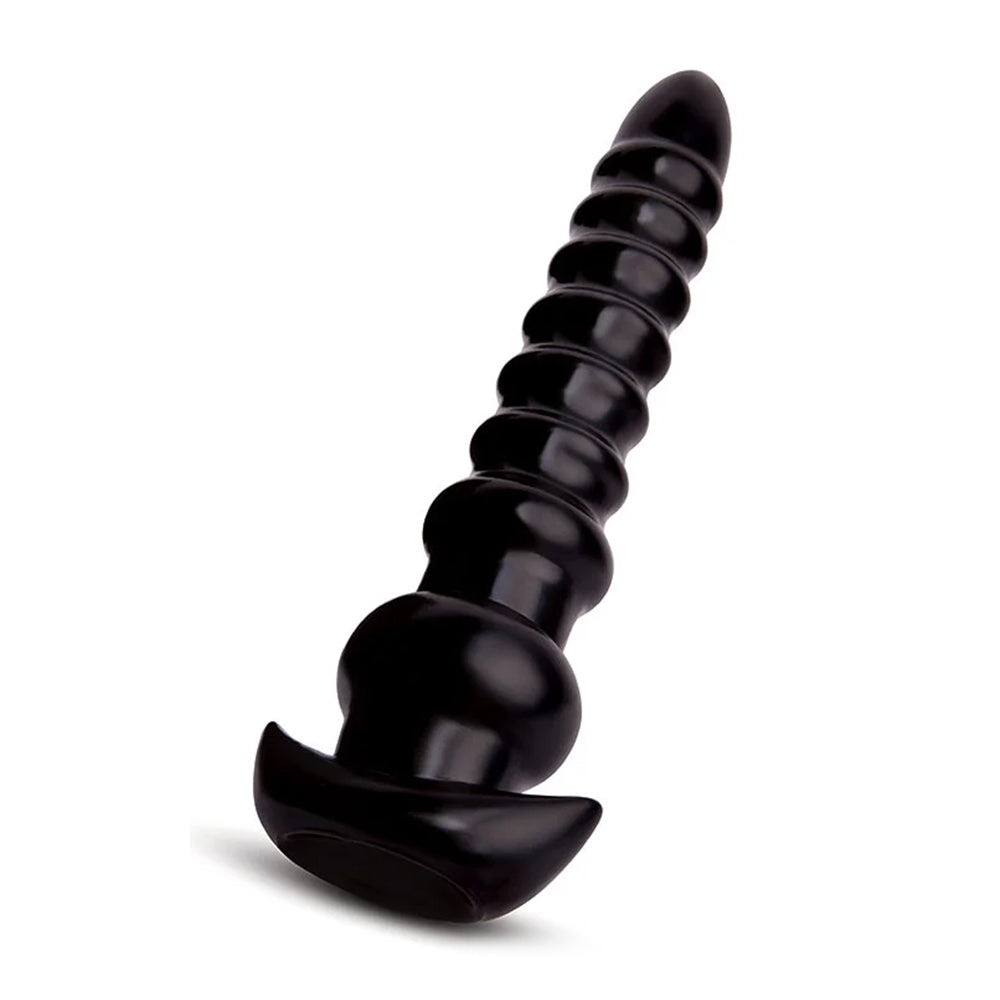 Size Up 13 Inch Ribbed Textured Titan Butt Plug