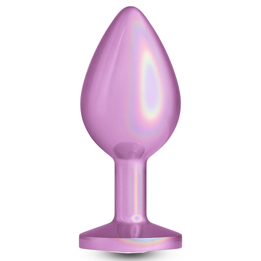 NS Novelties Rear Assets Iridescent Pink Butt Plug