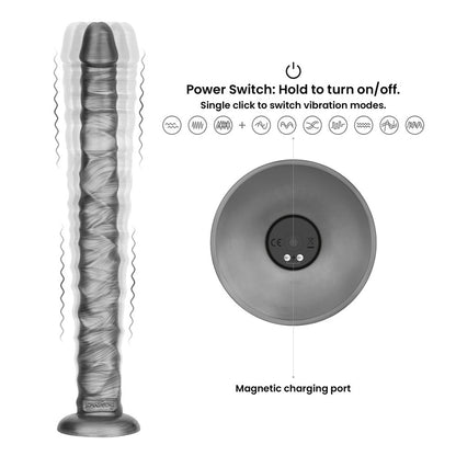 Lovetoy 16 Inch King Sized Vibrax Slider Vibrating Dildo