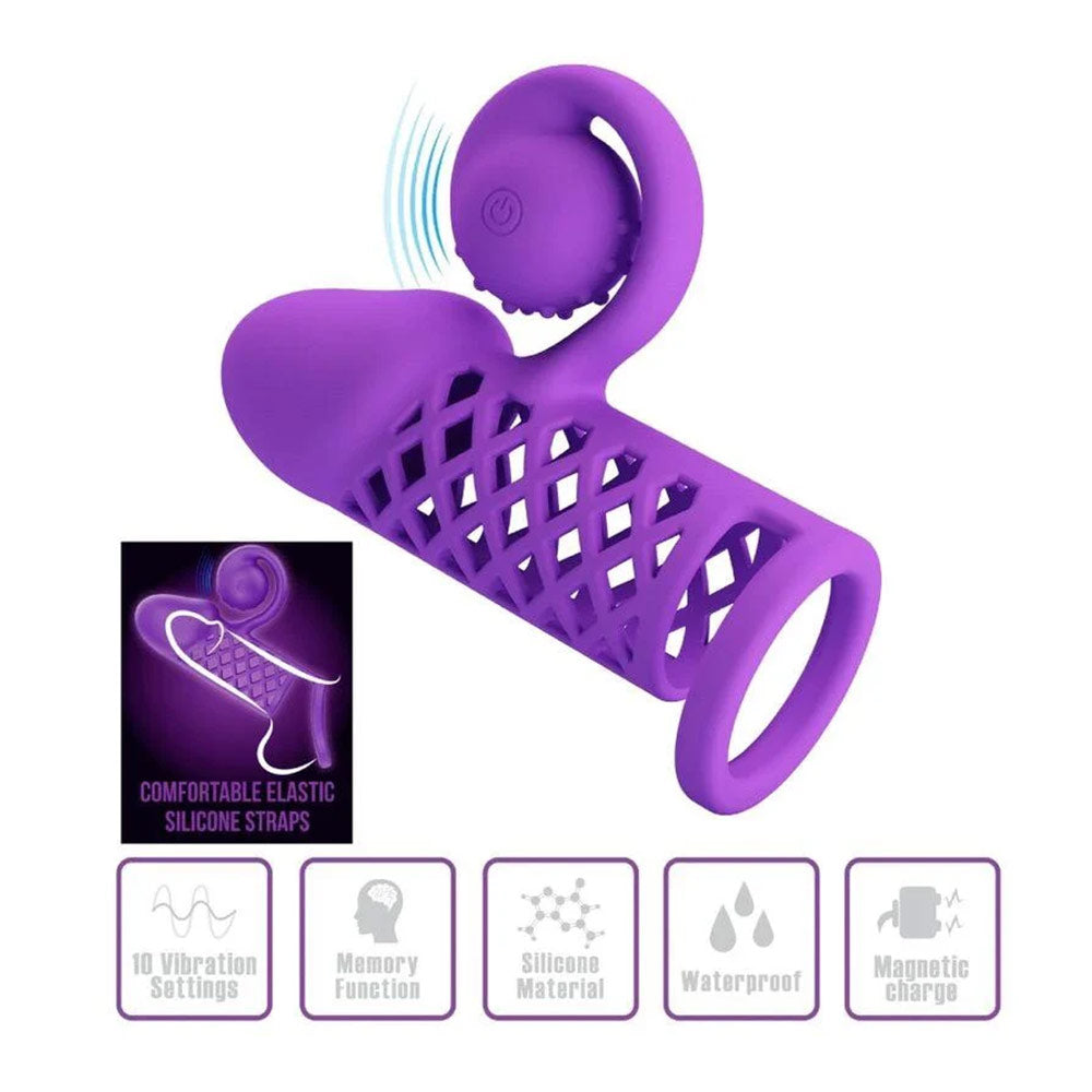 Pretty Love Romance Harden Penis Sleeve & Clit Simulator