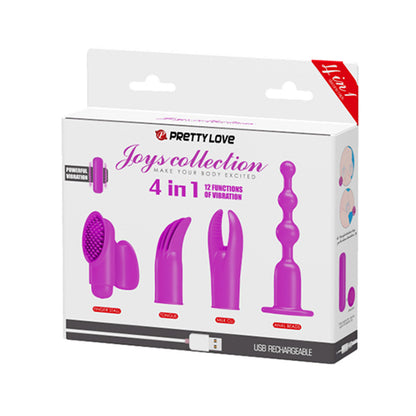 Pretty Love Joys Collection Bullet Vibrator & Attachments