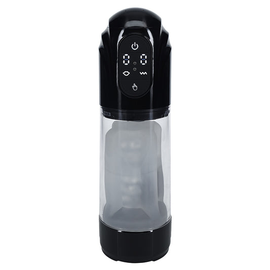 Shots PUMPED TechnoThrust Automatic 10 Function Masturbator & Penis Pump