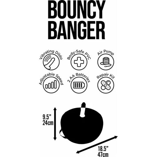 Hott Products Bouncy Banger Sex Cushion & Vibrating Dildo