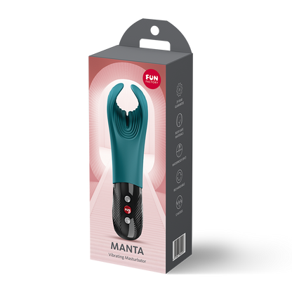 Fun Factory Manta Black Line Vibrating Stroker