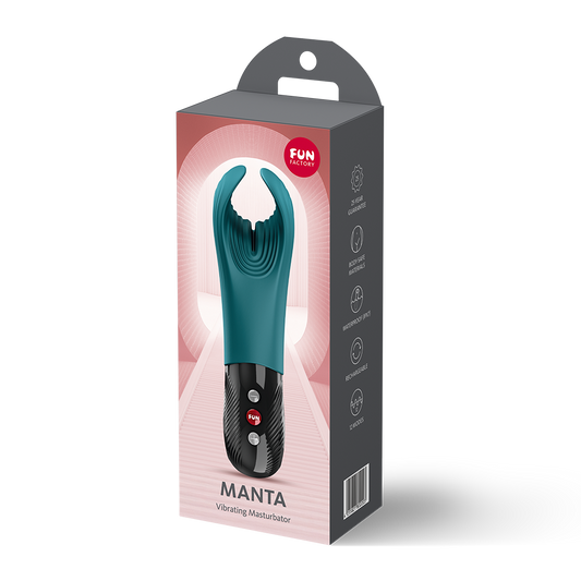 Fun Factory Manta Black Line Vibrating Stroker