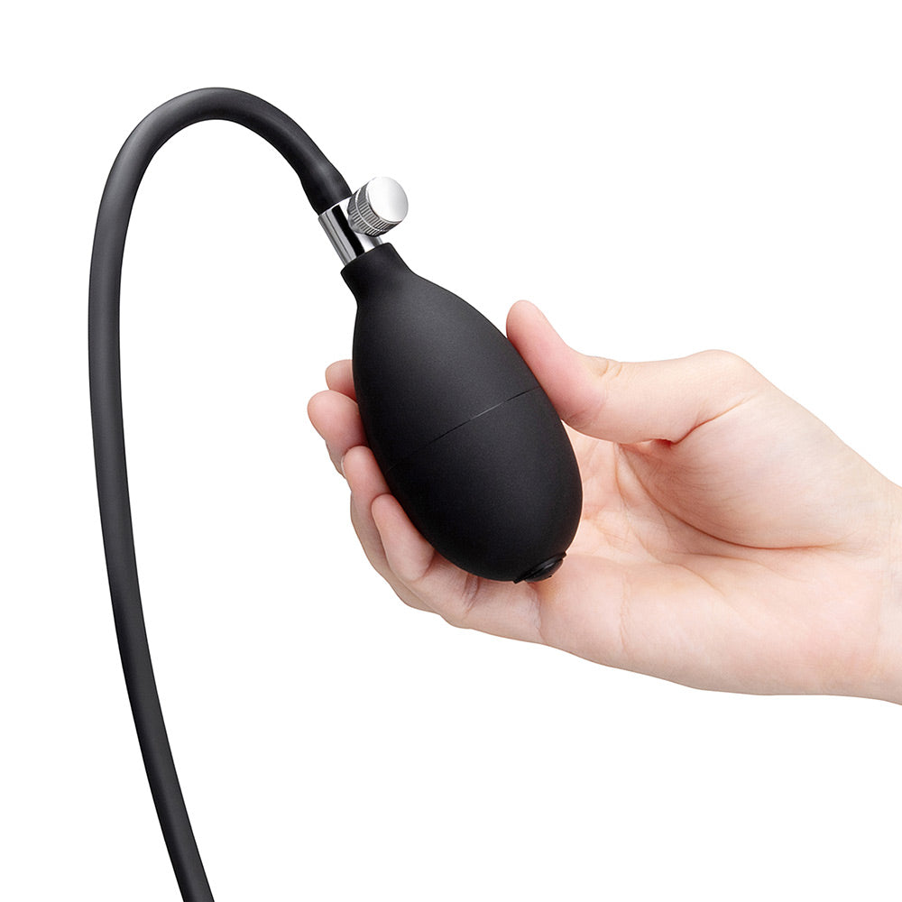b-Vibe Inflatable Anal Plug With Hand Pump