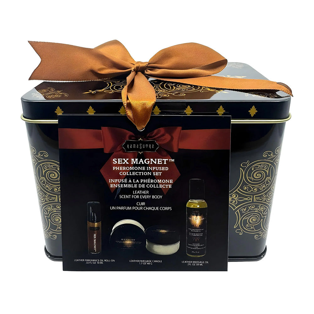 Kama Sutra Sex Magnet Pheromone Leather Gift Set