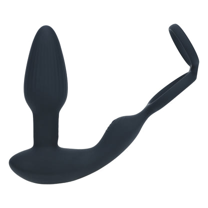 Shots LEVELZ Dual Vibrating & Rotating Beads Prostate Stimulator with Cock & Ball Rings