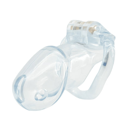 Love In Leather Long Lockable Resin Cock Cage