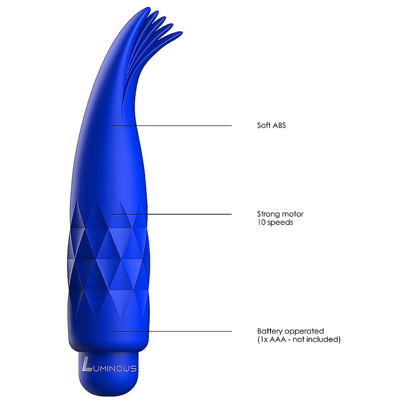 Luminous Zoe Ultra Soft Silicone 10-Speed Flickering Vibrator