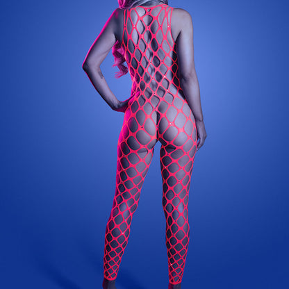 Fantasy Lingerie Want It All Reversible Rhinestone Bodystocking & Pasties