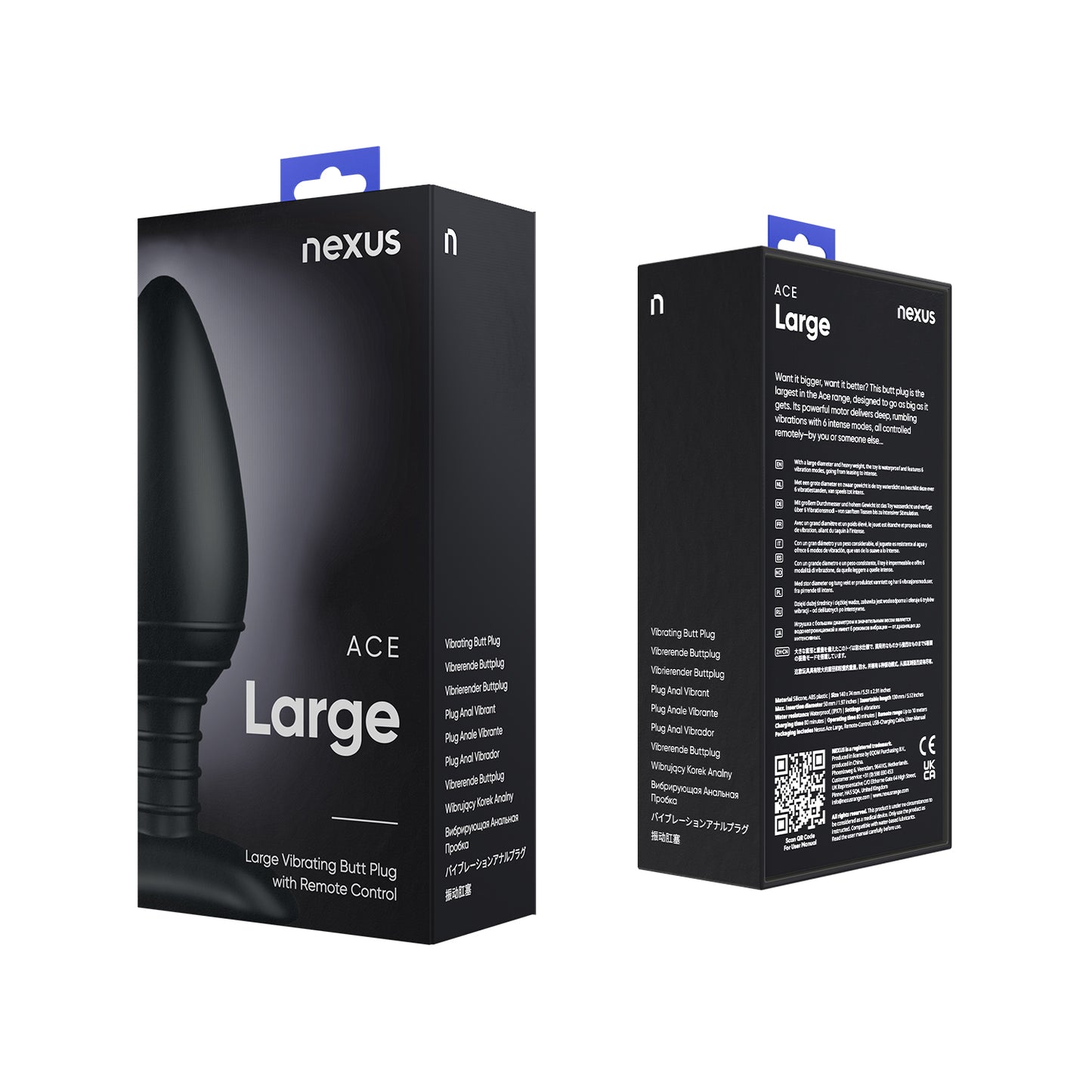 Nexus Ace Large Remote Control Vibrating Butt Plug