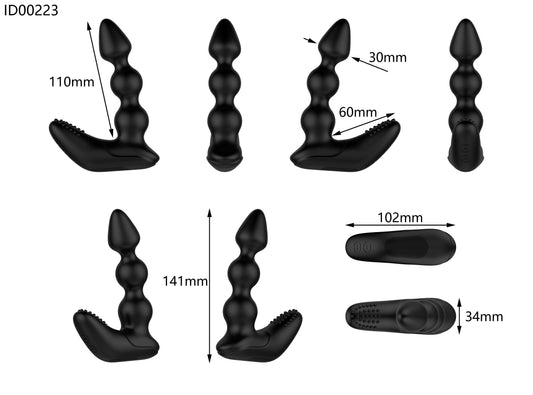 Nexus Bendz Prostate Edition Bendable Vibrating Prostate Massager with Remote Control