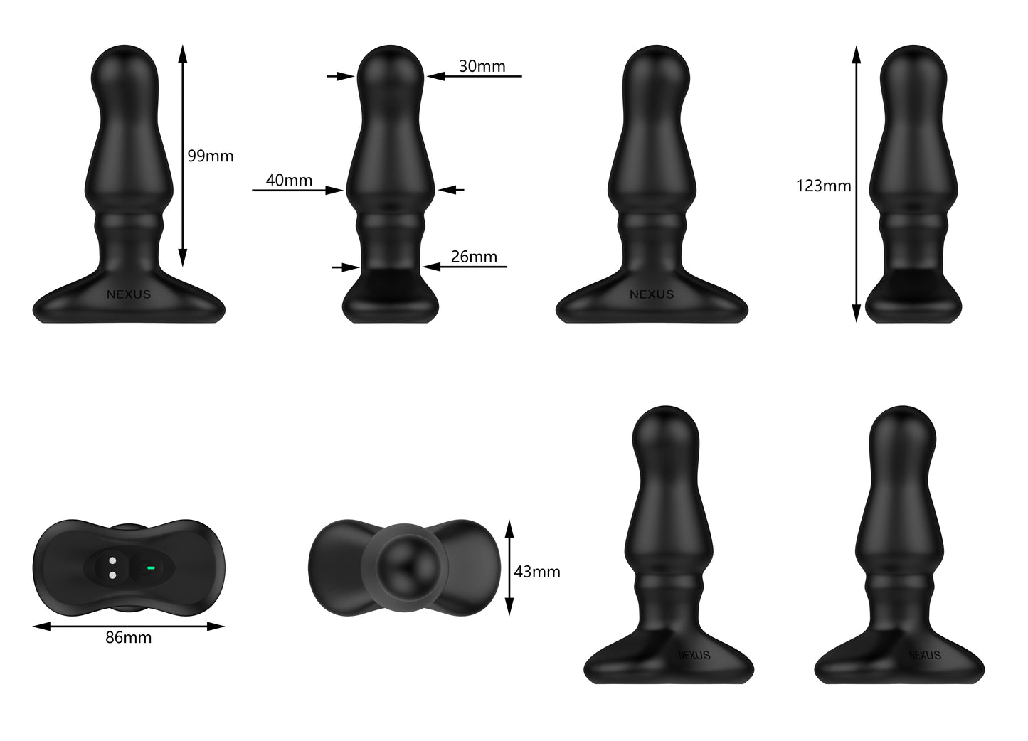 Nexus Bolster Butt Plug with Inflatable Tip