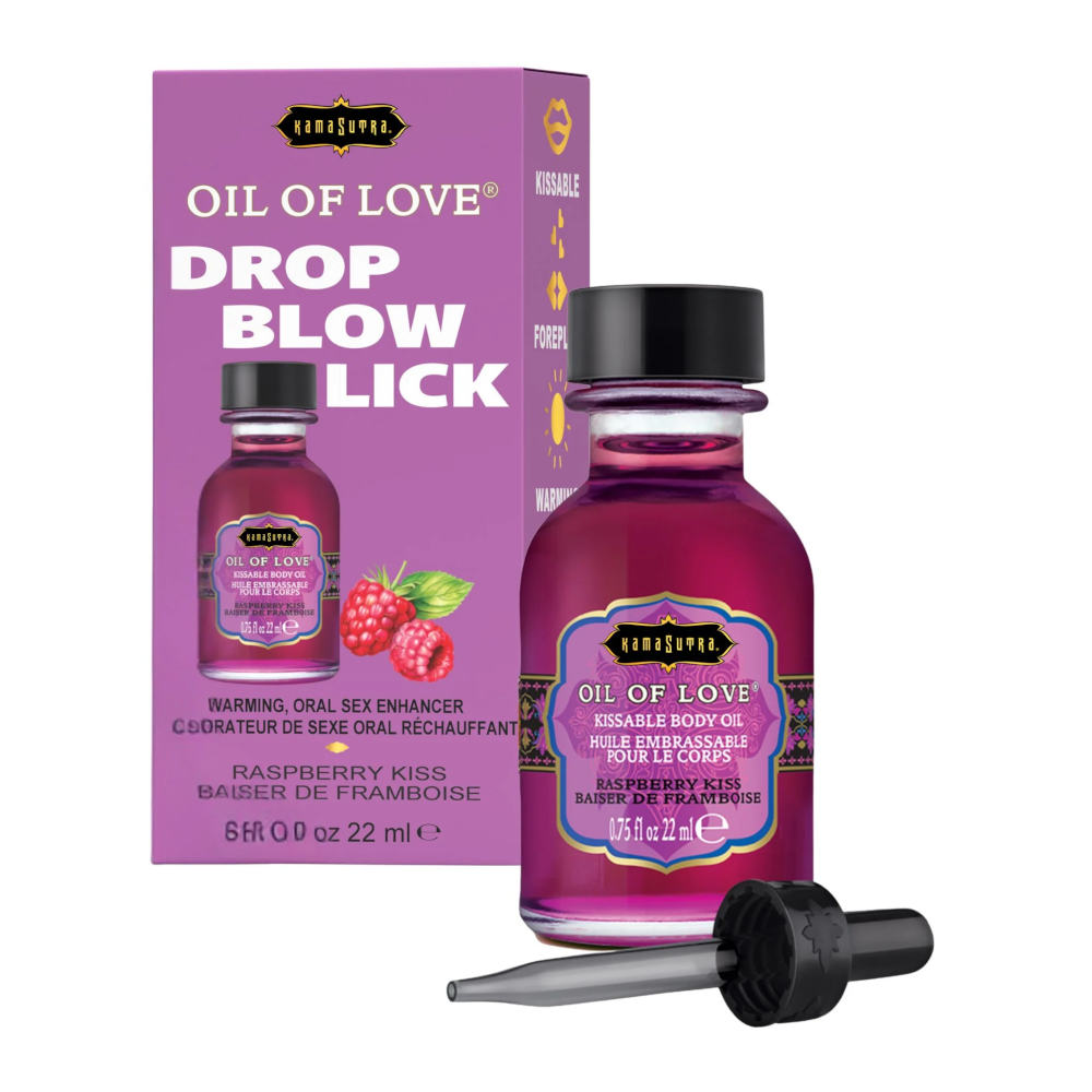 Kama Sutra Oil Of Love Kissable Warming Body Oil - Raspberry Kiss 22ml