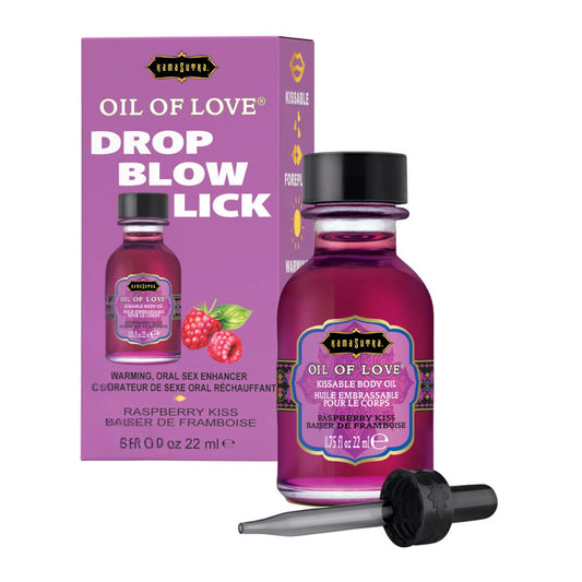 Kama Sutra Oil Of Love Kissable Warming Body Oil - Raspberry Kiss 22ml