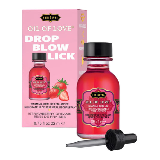 Kama Sutra Oil Of Love Kissable Warming Body Oil - Strawberry Dreams 22ml