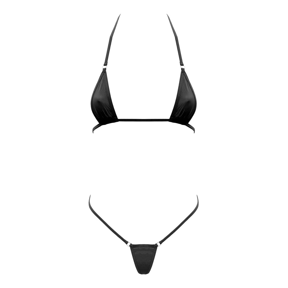 Love In Leather Micro Bikini