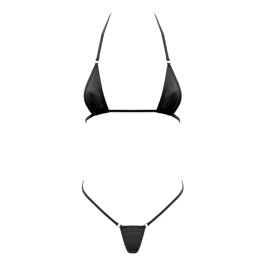 Love In Leather Micro Bikini