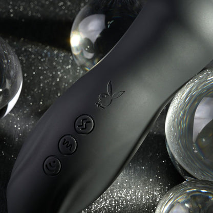 Playboy Pleasure Let It Bead Rechargeable Vibrating Anal Beads & Clit Sucker
