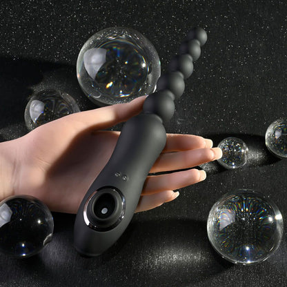 Playboy Pleasure Let It Bead Rechargeable Vibrating Anal Beads & Clit Sucker