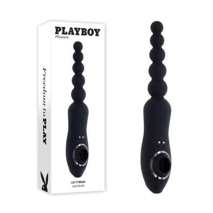 Playboy Pleasure Let It Bead Rechargeable Vibrating Anal Beads & Clit Sucker