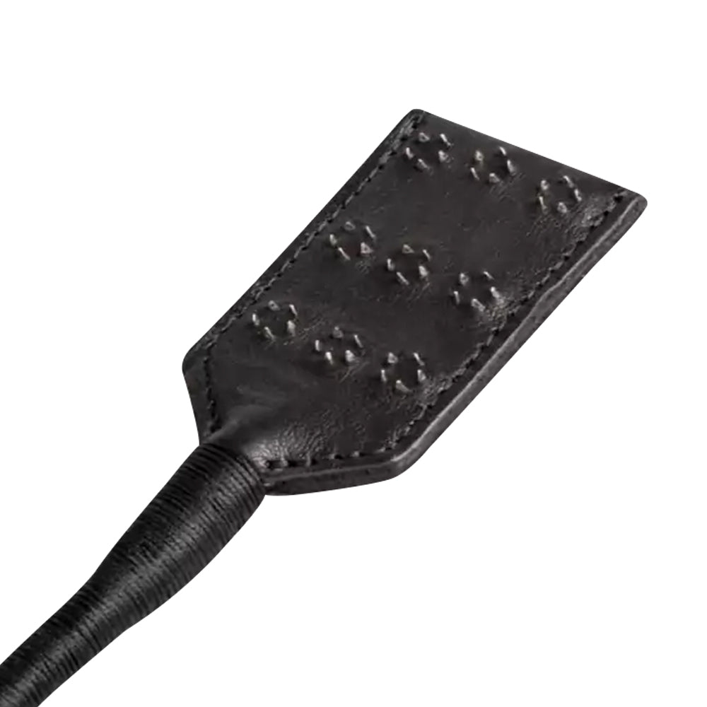 Triune Spiked Leather Crop